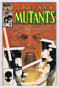 new mutants #26 fn signed w/coa bill sienkiewicz 1st full appearance legion 1985 marvel comics