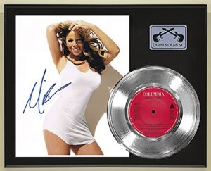 mariah carey all i want for christmas is you reproduction signed silver record display wood plaque