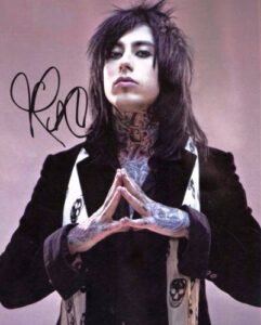 falling in reverse ronnie radke solo reprint signed photo #2 rp