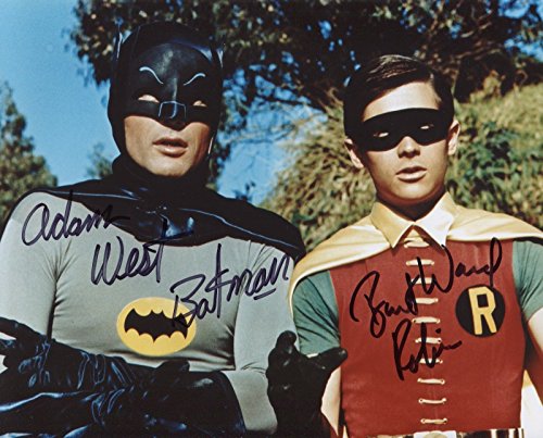 Batman & Robin Adam West Burt Ward reprint signed 8x10 photo #2 RP