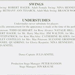 Bye Bye Birdie, Broadway playbill + John Stamos, Jayne Houdyshell, Gina Gershon