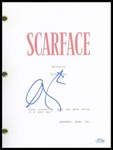 al pacino”scarface” autograph signed full complete script screenplay c acoa