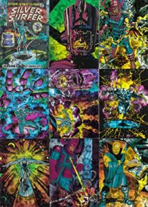 the silver surfer 1992 comic images complete prismatic base card set of 72 marvel