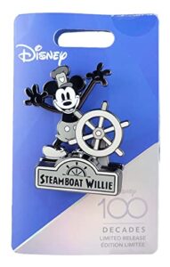 disney pin – disney 100 – decades – steamboat willie