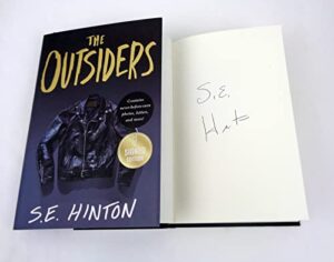 s. e. se hinton signed autograph the outsiders 50th anniversary edition hardcover book coa