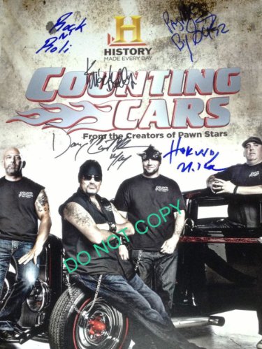Counting Cars 11x14 cast reprint signed photo by all 4 RP