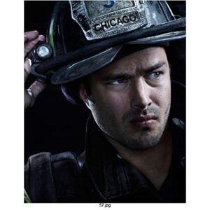 chicago fire – taylor kinney as kelly severide head shot in fire gear 8 inch by 10 inch photograph-bg