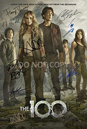 The 100 CW tv show cast reprint signed 12x18 show poster by 11 Taylor Debman RP
