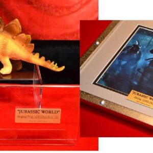 JURASSIC WORLD Chris Pratt AUTOGRAPH, Screen-Used Prop DINOSAUR & a real FOSSIL of Dinosaur"POOP" + MORE!