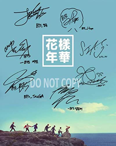 BTS Bangtan Boys Reprint signed 8x10 photo Jung Kook JHope Jung HoSeok Love Yourself Tea RP