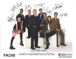 NCIS CAST PREPrint Autograph 8X10 Photo color standing and sitting