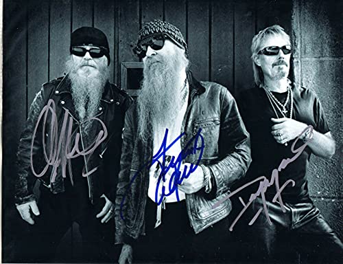 ZZ Top signed autographed reprint photo of All 3 members #3 Billy Gibbons Dusty Hill RP