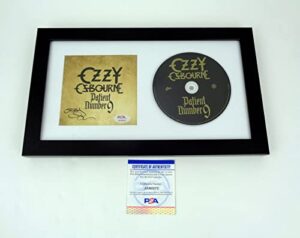 patient number 9 cd signed autographed by ozzy osbourne framed psa/dna coa a