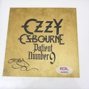 Patient Number 9 CD Signed Autographed By Ozzy Osbourne Framed PSA/DNA COA A