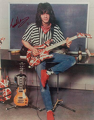 Eddie Van Halen guitarist signed reprint promo photo #4 RP