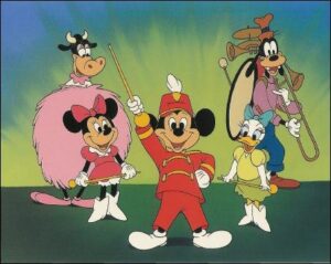 mickey is the band leader in”leader of the band” fine art serigraph.