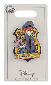 disney pin – zootopia – judy hopps and nick wilde – police badge