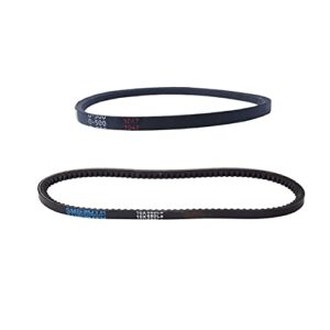 954-04013 belt with 754-04014 belt kit for compatible with mtd compact snowthrowers 2007 and newer replacement 754-04013, 954-04014, snowthrower auger drive v belt (2 pack)