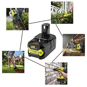 18V for Ryobi One+ Plus P108 Lithium Ion Replacement Battery P102 P103 P104 P105 P107 P271 Power Tools