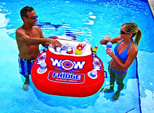 WOW World of Watersports Float Fridge 30 Can Capacity Inflatable Cooler, 11-2000