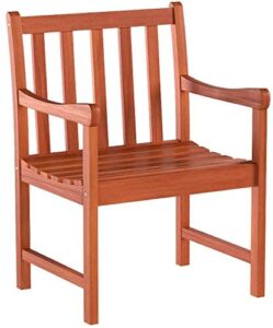vifah v415 outdoor wood arm chair