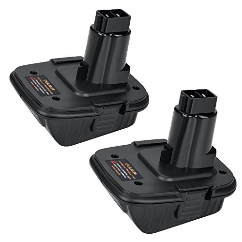 weqcter DCA1820 for Dewalt Battery Adapter for 18V Tools Compatible with 20V MAX XR Battery (2PACK)