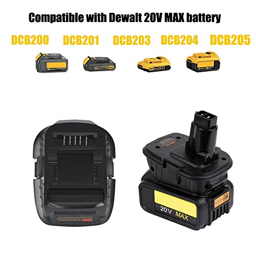 weqcter DCA1820 for Dewalt Battery Adapter for 18V Tools Compatible with 20V MAX XR Battery (2PACK)