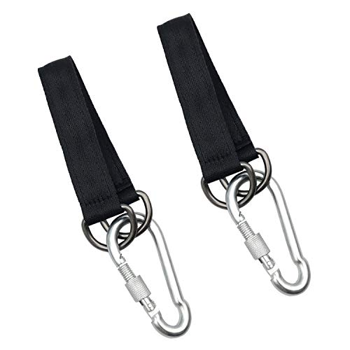 Tree Swing Straps, 2 PCS 440 Lbs Heavy Duty Hanging Strap with Lock Snap Carabiner Hook for Hammock Plank Weight Pulley Punching Bag