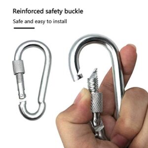 Tree Swing Straps, 2 PCS 440 Lbs Heavy Duty Hanging Strap with Lock Snap Carabiner Hook for Hammock Plank Weight Pulley Punching Bag