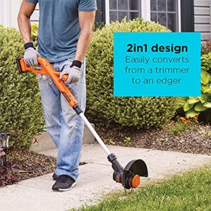 BLACK+DECKER 20V MAX* String Trimmer / Edger and Sweeper Combo Kit, 10-Inch (LCC221)