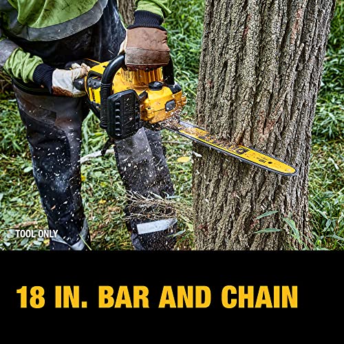 DEWALT 60V MAX Cordless Chainsaw, 18 in., Tool Only (DCCS672B)