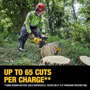 DEWALT 60V MAX Cordless Chainsaw, 18 in., Tool Only (DCCS672B)