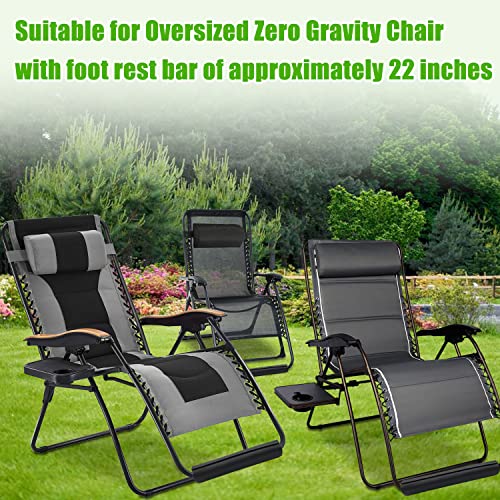 2 Pack Zero Gravity Chair Cushion for Foot Rest, Universal Oversized Folding Loungers Anti Gravity Recliners Outdoor Chaise Patio Lawn Camping Chairs Footrest Padding for Outside