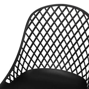 Christopher Knight Home Delora Outdoor Dining Chair (Set of 2), Black