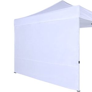 cooshade sunwall for 10×10 pop up canopy tent, 1 pack sidewall only (white)