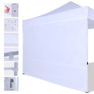 COOSHADE SunWall for 10x10 Pop up Canopy Tent, 1 Pack Sidewall Only (White)