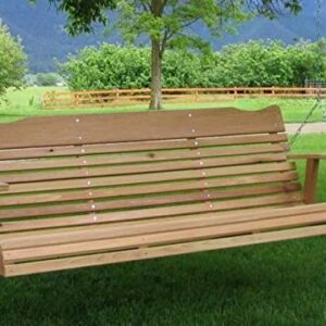 Kilmer Creek 5 Foot Natural Cedar Porch Swing, Amish Crafted, Includes Chain & Springs