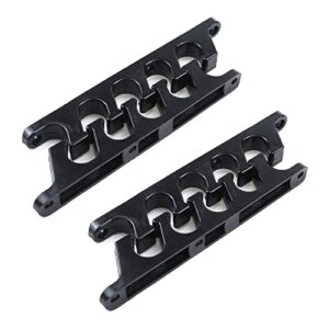 meprotal 4pcs adjustment brackets for patio outdoor lawn yard furniture or chaise lounges replacement position adjuster recliner brace (5 position – black)