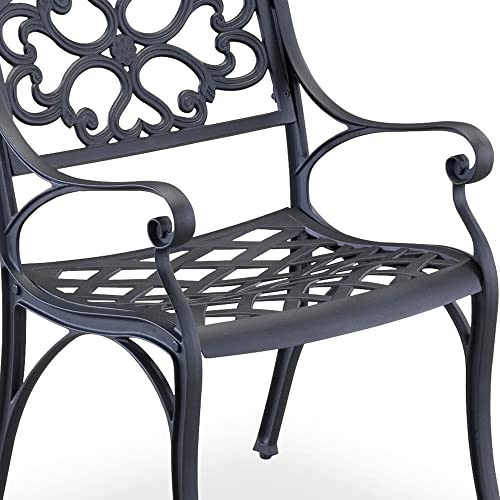Homestyles 6654-80 Outdoor Chair Pair, Black
