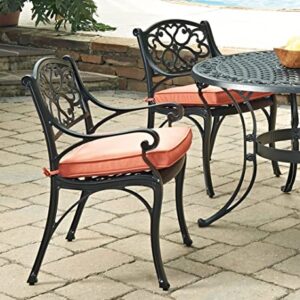 Homestyles 6654-80 Outdoor Chair Pair, Black