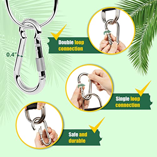 Greenity Tree Swing Strap Adjustable - 5ft Long Hammock Straps for Trees Heavy Duty - Lightweight Hammock Tree Straps with Carabiners Hold 2000 Lbs Fast Way to Hang Swings Using Rope Style Tree Strap