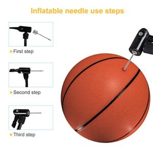 homepa 35pcs Air Pump Needle, Air Inflation Needle for Basketball, Soccer Ball, Volleyball, Football or Rugby Balls US Replacement Ball Pump Pin Air Inflating Pin with Portable Storage Box