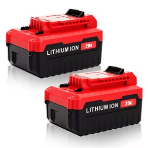 vinida upgraded 2 packs pcc685l 6.0ah 20v replacement for porter cable 20v battery compatible with porter cable 20v max batteries pcc680l pcc682l pcck602l2 pcc600 pcc640 cordless power tools battery