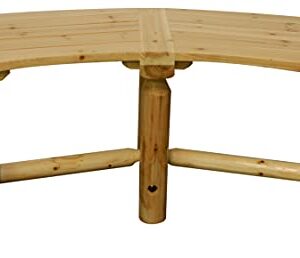 Leigh Country Aspen Curved Bench, Natural