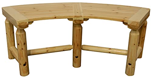 Leigh Country Aspen Curved Bench, Natural