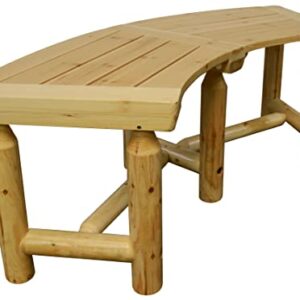 Leigh Country Aspen Curved Bench, Natural