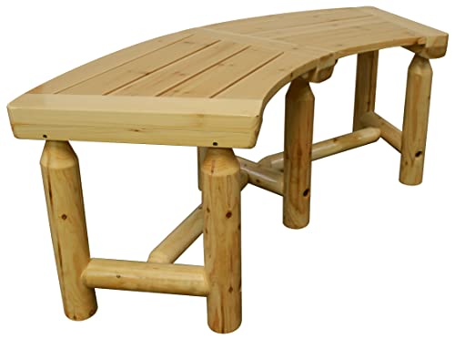 Leigh Country Aspen Curved Bench, Natural