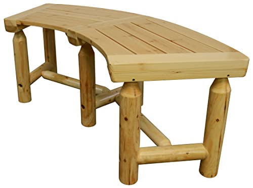 Leigh Country Aspen Curved Bench, Natural