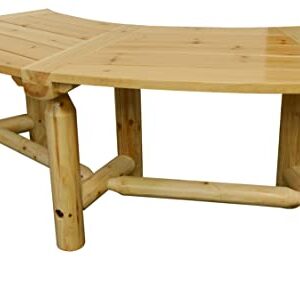 Leigh Country Aspen Curved Bench, Natural