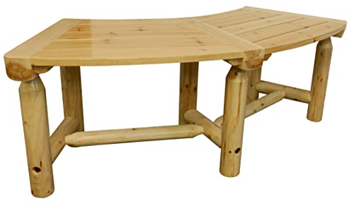 Leigh Country Aspen Curved Bench, Natural